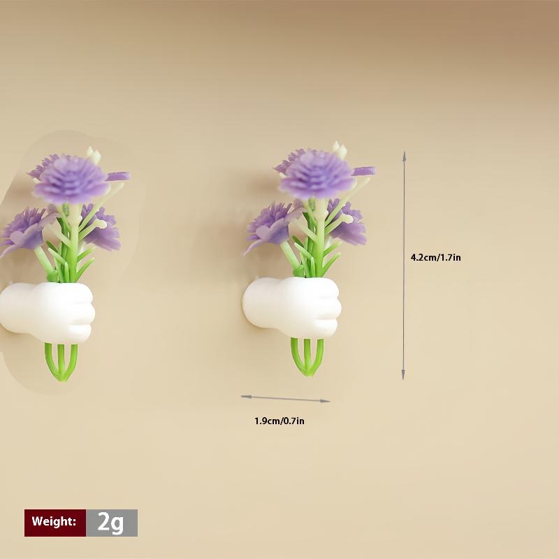 

2 шт. 1/12 Ляльковий будиночок Мініатюрна ручна модель квітки Настінна прикраса Для аксесуарів лялькового будиночка Дитячі іграшки для гри в уяву