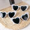Sparkling Rhinestone Love Heart Frame Sunglasses for Women Wedding Decoration Bridesmaid Gift Summer Beach Party Sun Glasses
