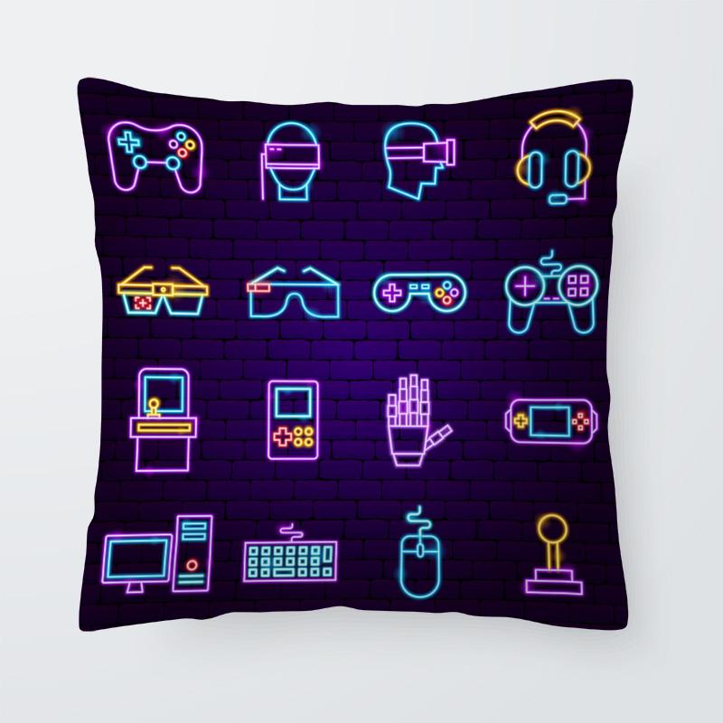 Super Hot Gaming Fan Video Game Pad Cushion Cover Decorative Pillowcase Living Room Sofa  Bed Cart Throw Pillow