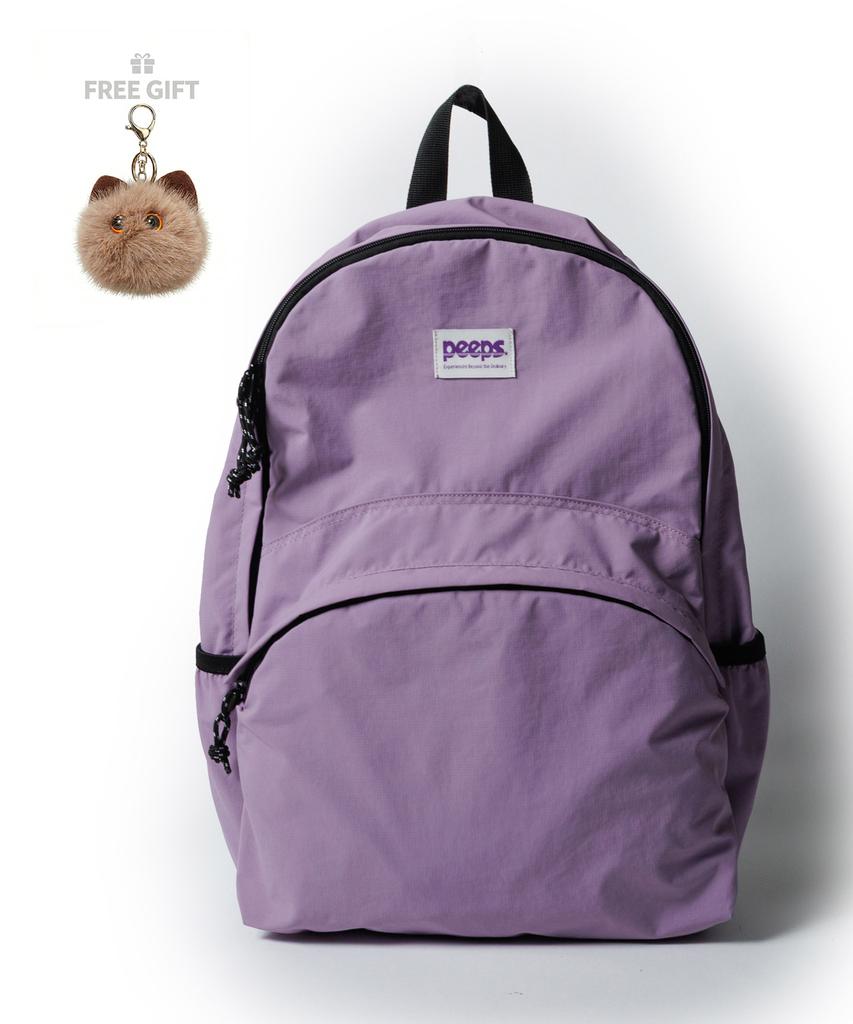 Peeps Standard Backpack (Large Violet) Includes Foam Buddy Keyring