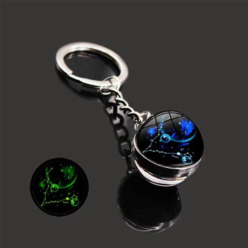 1PC Sturdy Handbags Sphere Backpacks Zodiac Gift Keychain Bags Starry Sky Decoration Durable Luminous