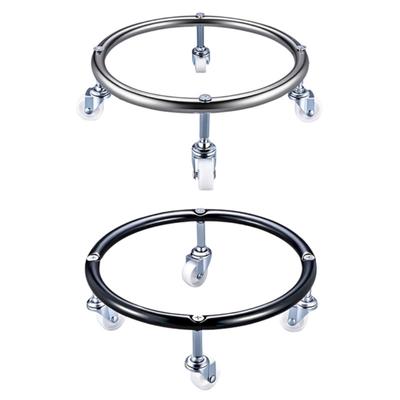 Movable Gas Cylinder Base Round Gas Cylinder Holder Plate Transport Stand Steel Bottom Gas Bottle Mobile Bracket