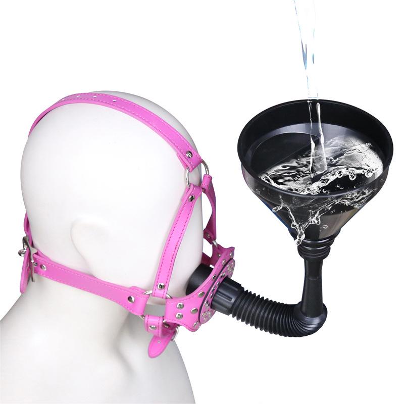 Single-Strap Mouth Gag with Holy Water Sprayer - Kinky Adult Toy for Men