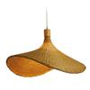 Ceiling Lamp Rattan Hat Lampshade 30cm -Bulb Not Included Vintage with 120cm Cord Modern for Living