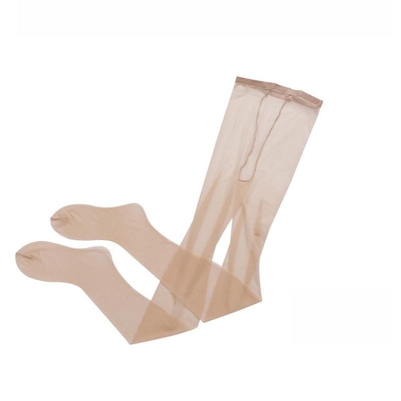 Yiran Sexy Lingerie Women's Black Ultra-Thin 0.1D Summer Stocking Thin Line Crotch Tight Fully Transparent Seamless Toe Stretchy Sexy Pantyhose Cm