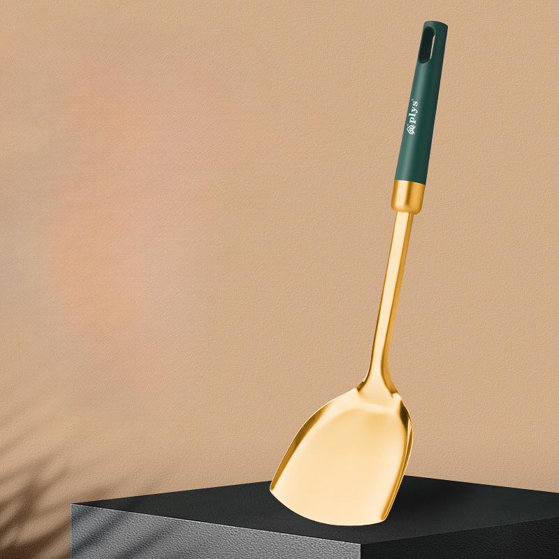 

Лопатка PLYS Бытовая кухонная лопатка из пищевой нержавеющей стали Лопатка для кухонной ложки с антипригарным покрытием