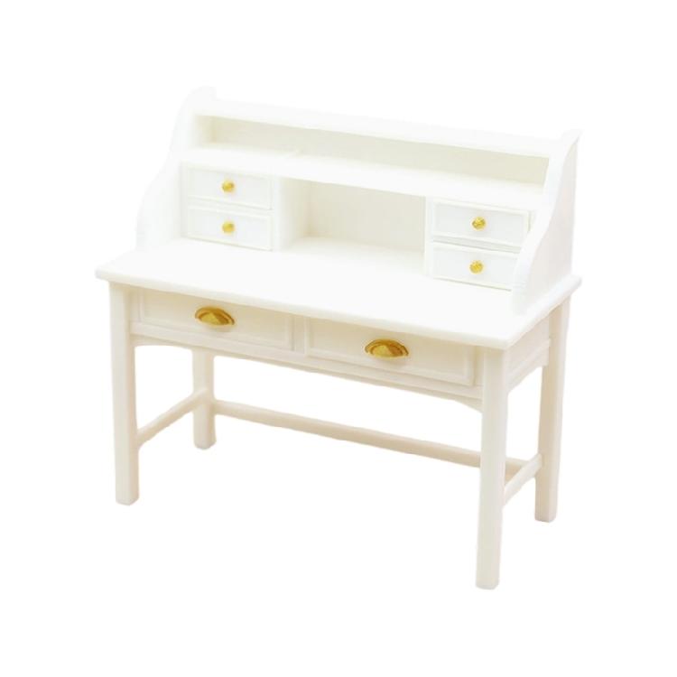 Realistic Mini Desk For Model Scene 1/12 Scale Design Plastic Crafting Essential Collectible Display Piece