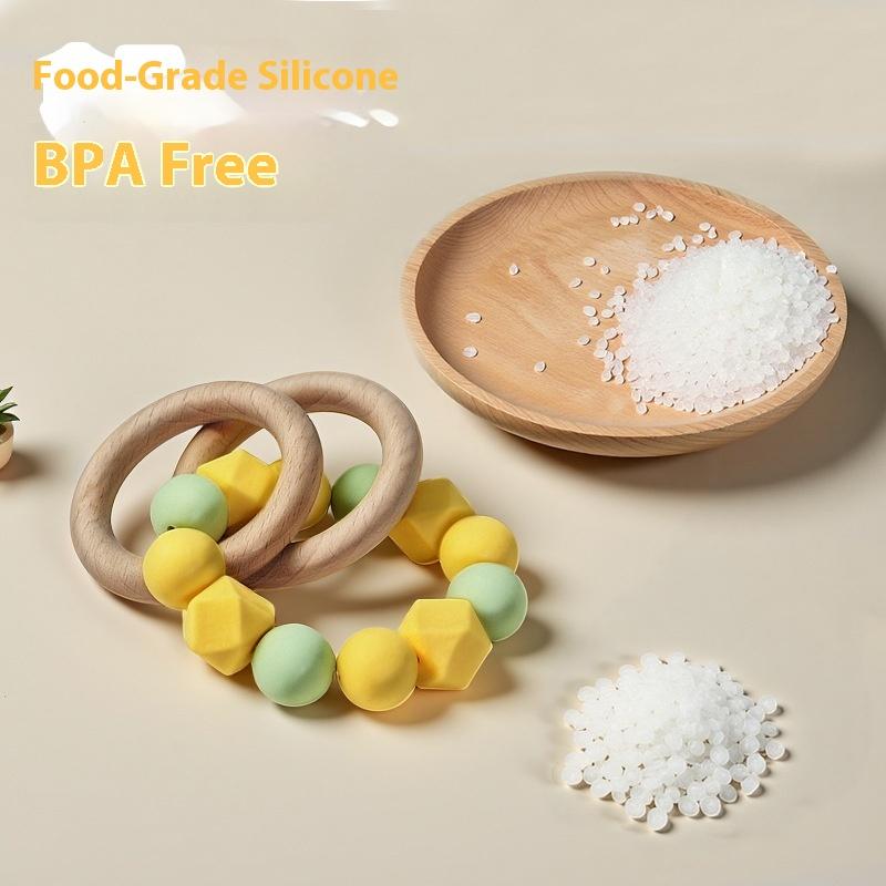 Baby Beech Molar Stick, Liquid Silicone 6 Months Can Be Boiled Baby Biting Glue Toy Anti-eating Hand Soothing Toothpaste