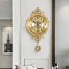 Funky Big Size Wall Clocks Hands Unique Living Desk Golden Wall Clocks Pendulum Modern Horloge Murale Luxury Design TY140YM1C2B2