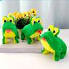 Electric Plush Frog Toy with Sound Movable Tongue Interactive Walking Animal Plushie Musical Stuffed Doll Kids Boys Girls Birthday Gift