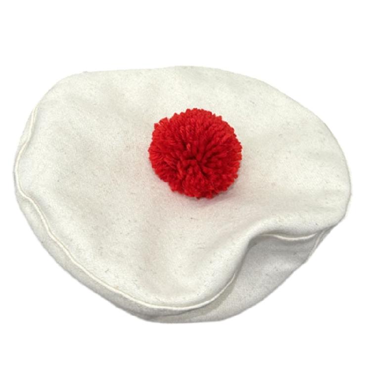 

Popular Painters Hat with Furry Poms for 3-6Year Children Winter Autumn Warm Hat бежевий