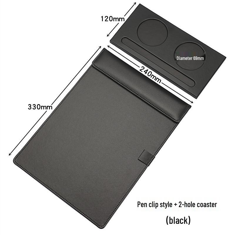 A4 Leather Conference Writing Pad with Magnetic Closure