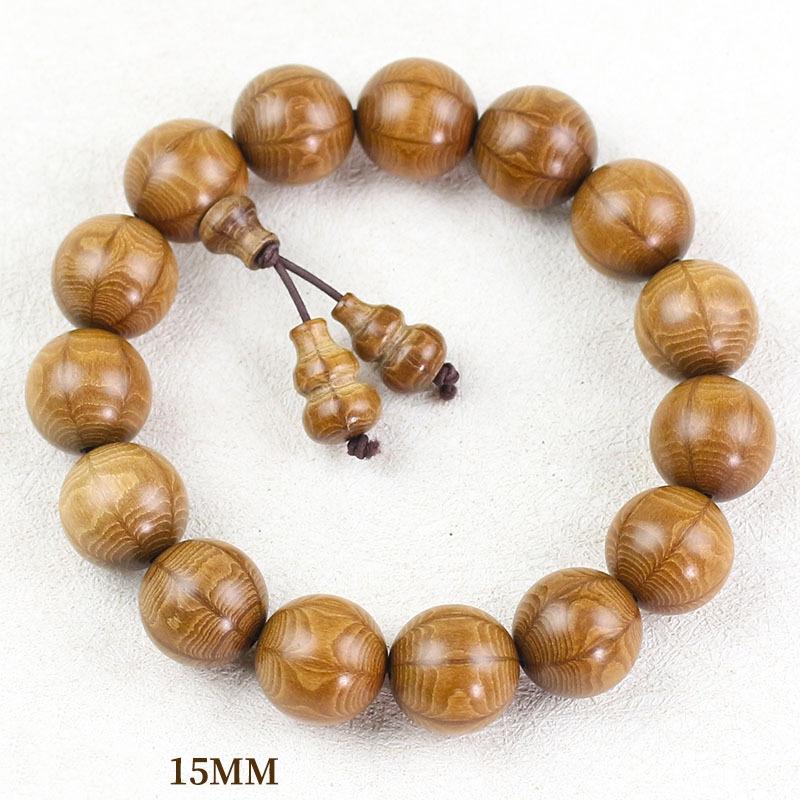 

Sandalwood Wooden Beads Lucky Gourd Bracelet Women Men Buddha Bead Mala Prayer Gourd Pendant Hand String Jewelry Accessory