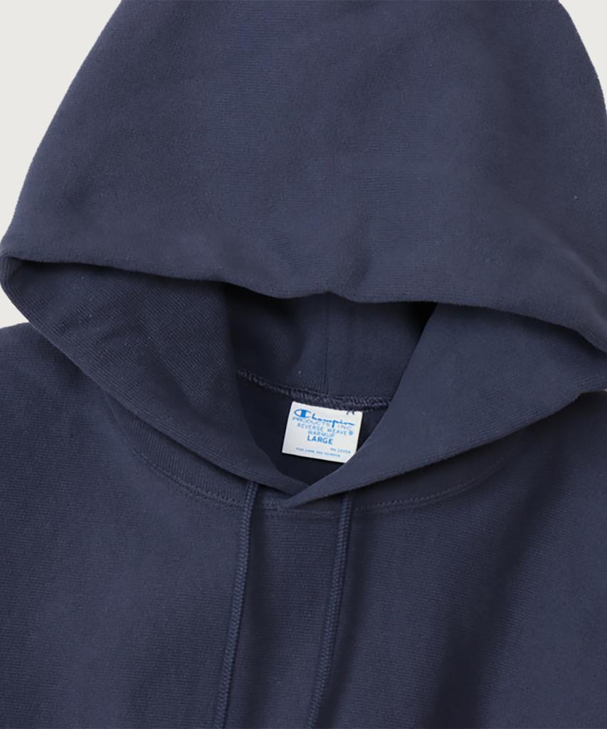 Reverse Weave Blu-Tack Regular Fit Fleece-Lined Hoodie Dark Navy