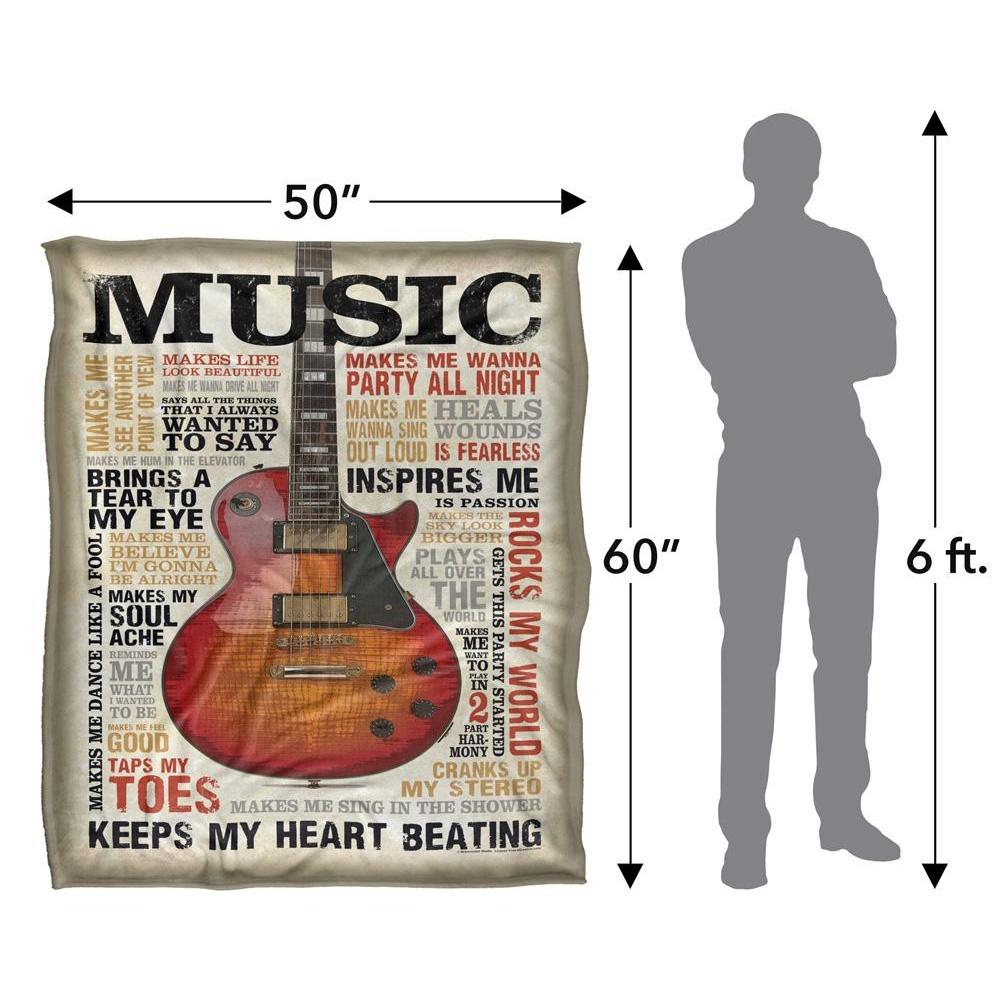 Retrorocket Studio Music Silky Supersoft Blanket