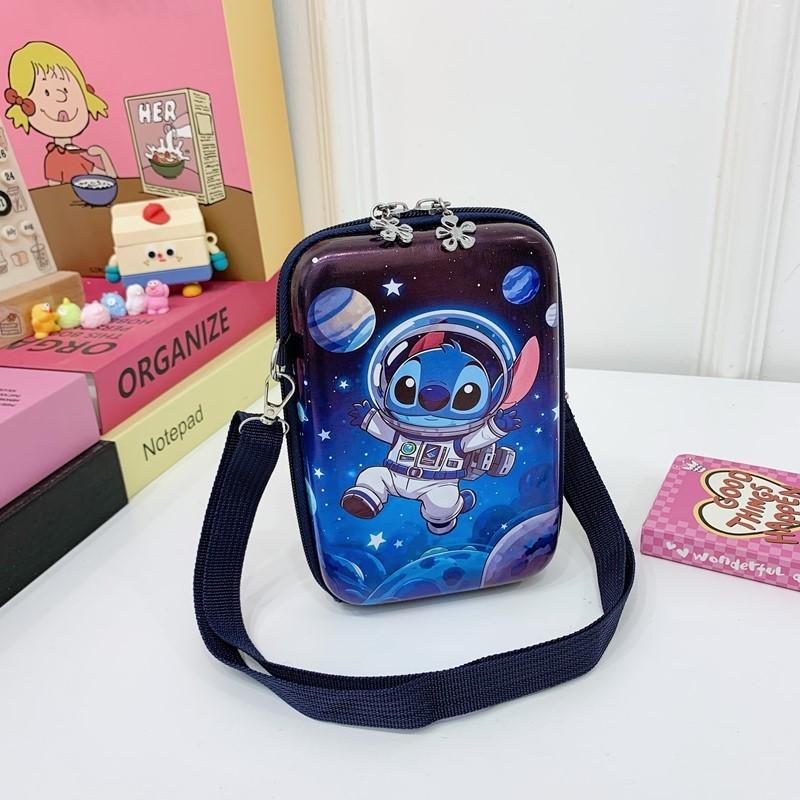 Eva Material Cute Stitch Hello Kitty Print Design Kids Student Crossbody Bag With Breathable Waterproof Design For School And Daily Use