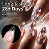 Luxury Diamond Almond Press On False Nail Tips Classic Trapezoidal Full Cover Soft Fake Nails Extension DIY Manicure Salon Tools