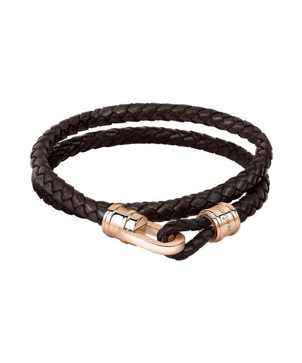 Bracelet Morellato Moody en cuir et acier inoxydable SQH35 pour homme