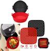 Air Fryer Liners Non-Stick Round and Square Baking Mats Heat Resistant Perforated Basket for Frying Roasting  Bakeware Tools