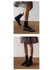 Cowhide Velcro Mary Jane Shoes - Women's Versatile Low-Cut Casual Flats 2025
