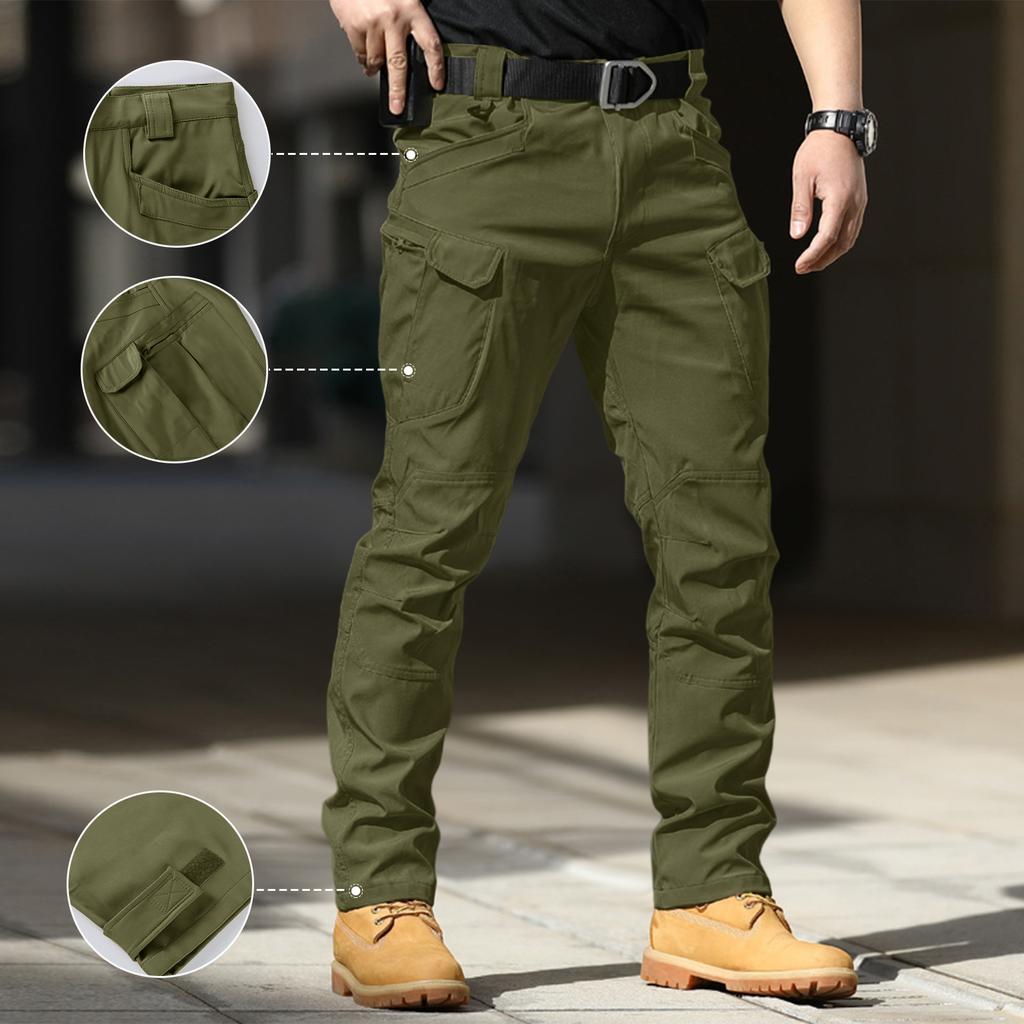Men's -Lined Pants | Ripstop, Multi-Pocket Work Pants, Zippered Cargo Pants For Hiking, Fishing & Construction