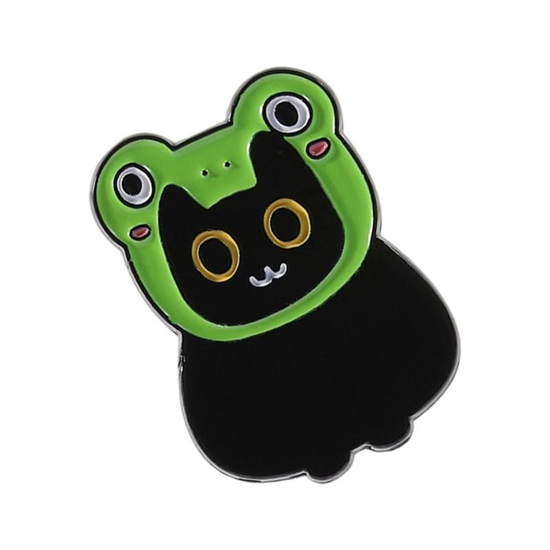 Delicado Pin Metálico con Tema Animal Broche Elegante con Forma de Gatos en Miniatura Joyería Para Accesorios de Ropa