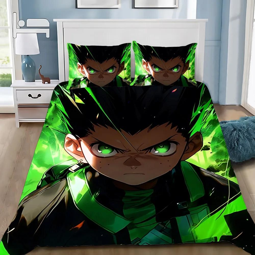 Japan Anime 3D Printing Hunter X Hunte Bedding Set Duvet Cover Pillowcase Single Twin Full Queen King Size For Kids Teens