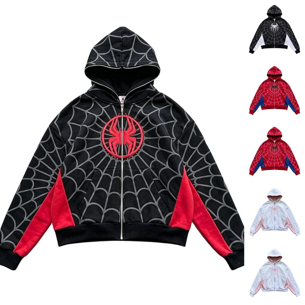 Adult children's Spiderman printed sweater sports long-sleeved top