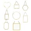 Double Glass Pressed Flower Frames Hanging Photo Picture Frame with Chain for Dried Flower Artwork Home Wall Decors