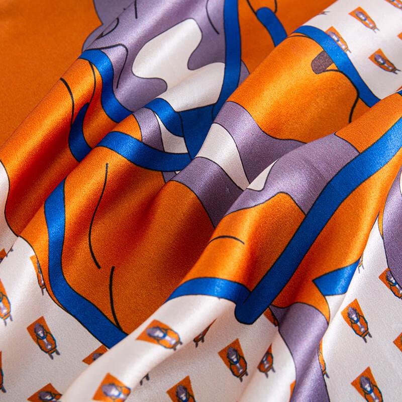 Hengyuanxiang 100% Maulbeerseide Quadratischer Schal