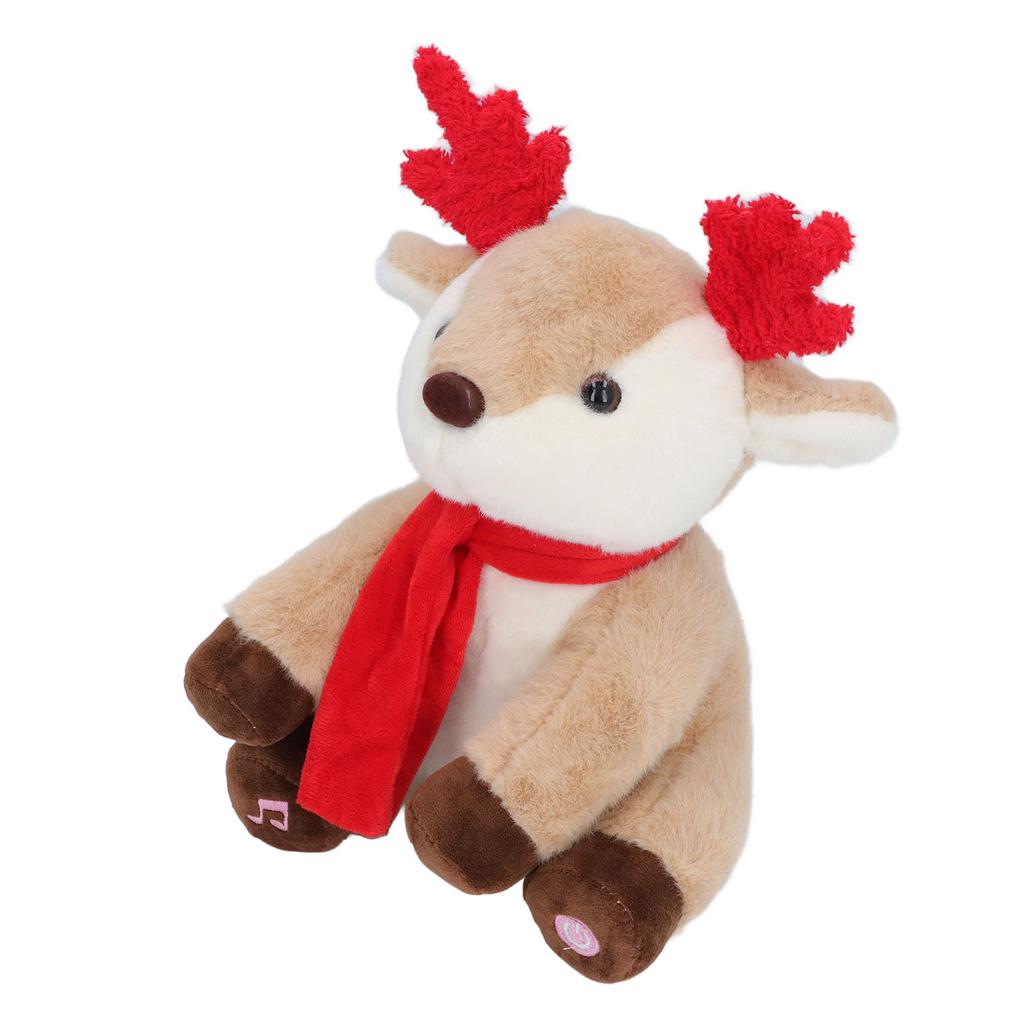 Musical Light Up Plush Reindeer Fashionable Skin Friendly Soft Stuffed Light Stuffed Animals Toy