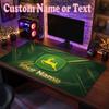 John Deere Benutzerdefinierter Name Text Mauspade, Große Schreibtisch-Mausmatte Personalisierte Home-Office-Geschenk