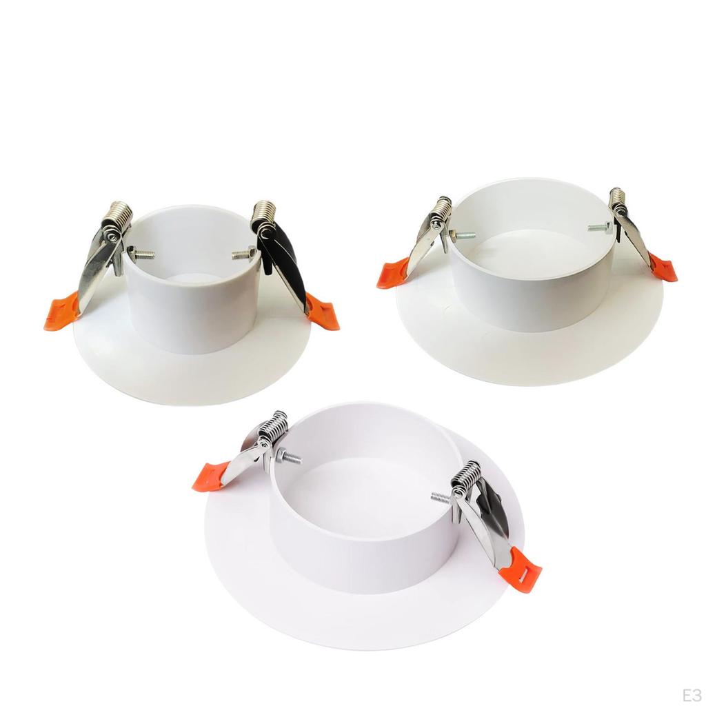 Ceiling Cover Plate Downlight Hole Trim ,Lightweight with Buckle Compact Decorative Panel for