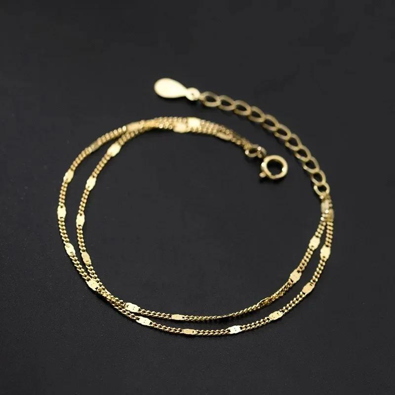 Korean Fashion Elegant Three-layer Snake Bone Bracelet for Women Girls Small Fresh Simple Literary Jewelry Charm Bracelets Gifts