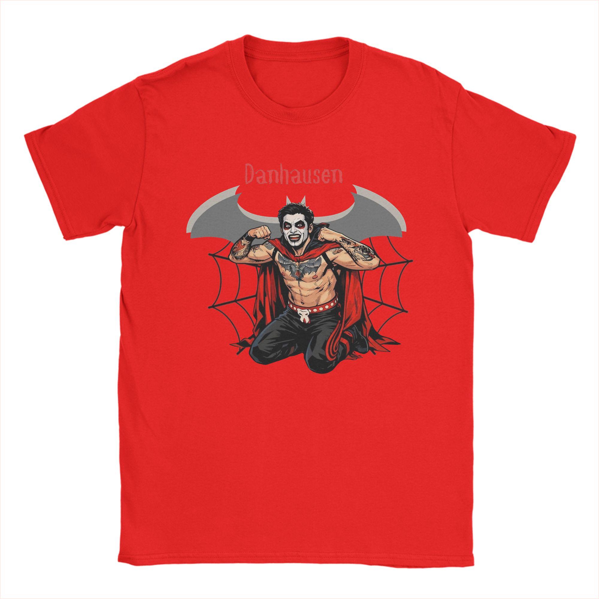Funny Danhausen Cursed Funny Wrestling TShirt for Men Crewneck Pure Cotton T Shirts Short Sleeve Tee Shirt Plus Size Tops S