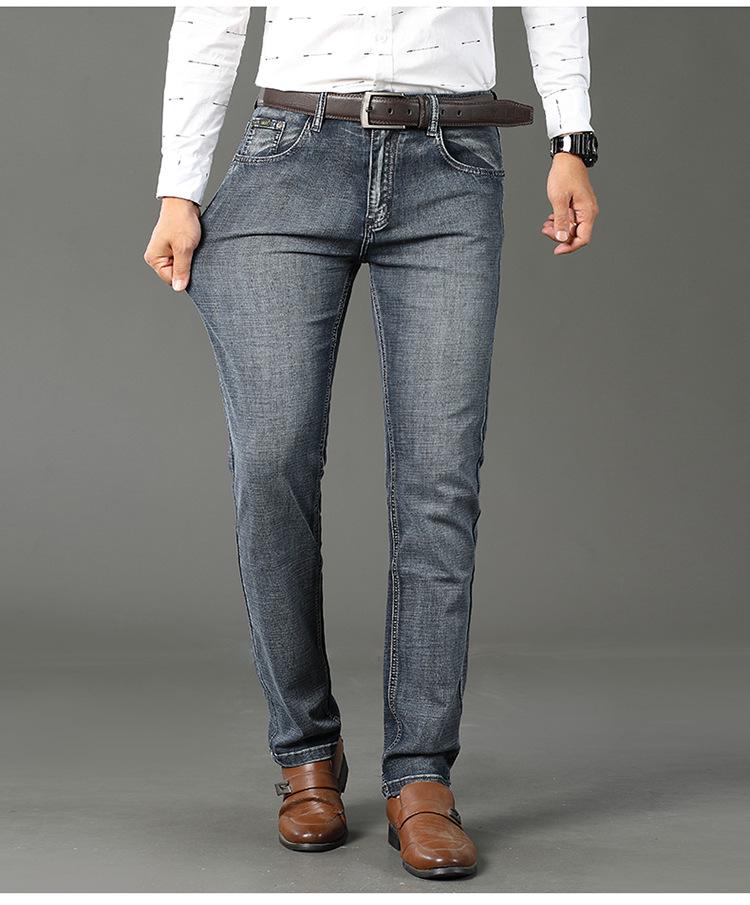 WthinLEE Herren Slim Straight Elastic Business Jeans