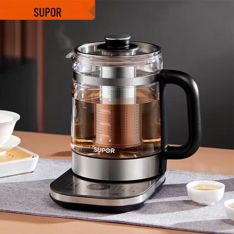 SUPOR 1.5L Glass Smart Health Kettle CN plug (adapter included)