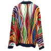 COOGI 90s Australian made Old 3D V-neck 3D knit cardigan Long sleeve Men's Used