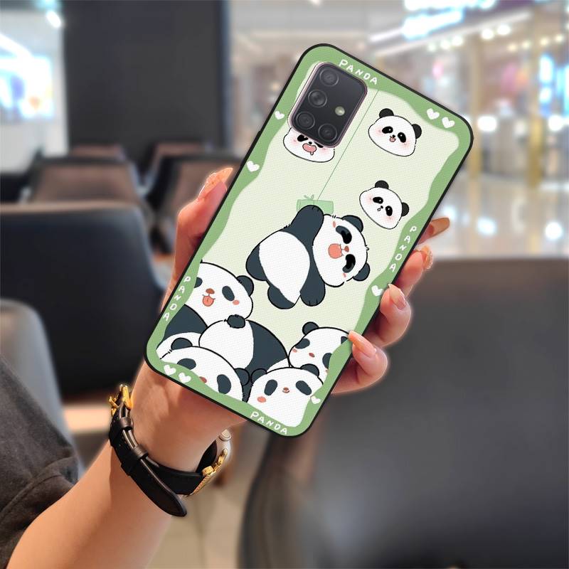 Waterproof Cover Phone Case For Samsung Galaxy A71/SM-A715F Cute Cartoon Silicone Anti-dust Dirt-resistant Full Wrap TPU