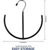 EASYVIEW Belt Scarf Hanger Space Saving Organizer Hanging Multi Purpose Ties Shoe Rack Gym Bag Organizer Closet Organization