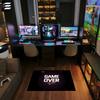 Game Over Doormat - Gaming Style Rug for E-sports Room Decor, Gamer Floor Mat Bedroom Living Room Sports Fan Gift Decor