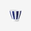 Hasami Ware Dinnerware Set Small and 9cm Diameter X 8cm Japanese Microwave and Dishwasher Made In Product Number 30199 "Indigo Dye" (3 Pieces) Cups,