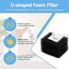 10pcs Multi-Layer Foam Filters Residue Blocking Sponge Filters  Pet Supplies