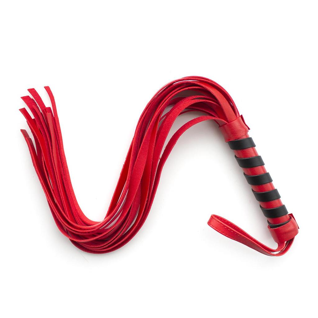 VaHppy PU 34 + 11 cm 42 g 3 colori Gioco di ruolo Frusta Nappa Coda Maniglia avvolta Giochi di sessoGiocattoli