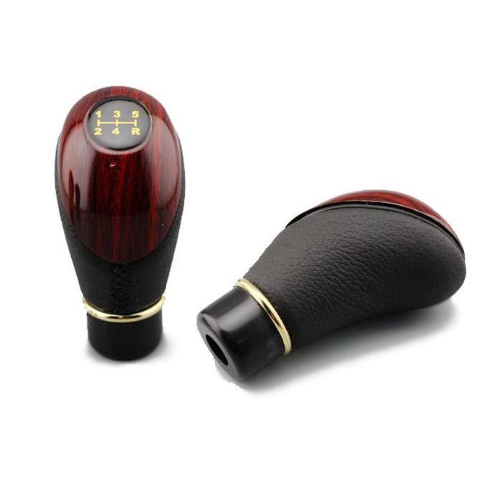 PU Leather Auto Gear Shift Knob 5-Speed Lever Car Shift Knob Shift Shifter Manual Gear Stick Knob