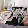 Facial Expressions Black White Blanket Soft Throw Blanket For Home Bedroom Bed Sofa Travel Office Solid Christmas Blanket