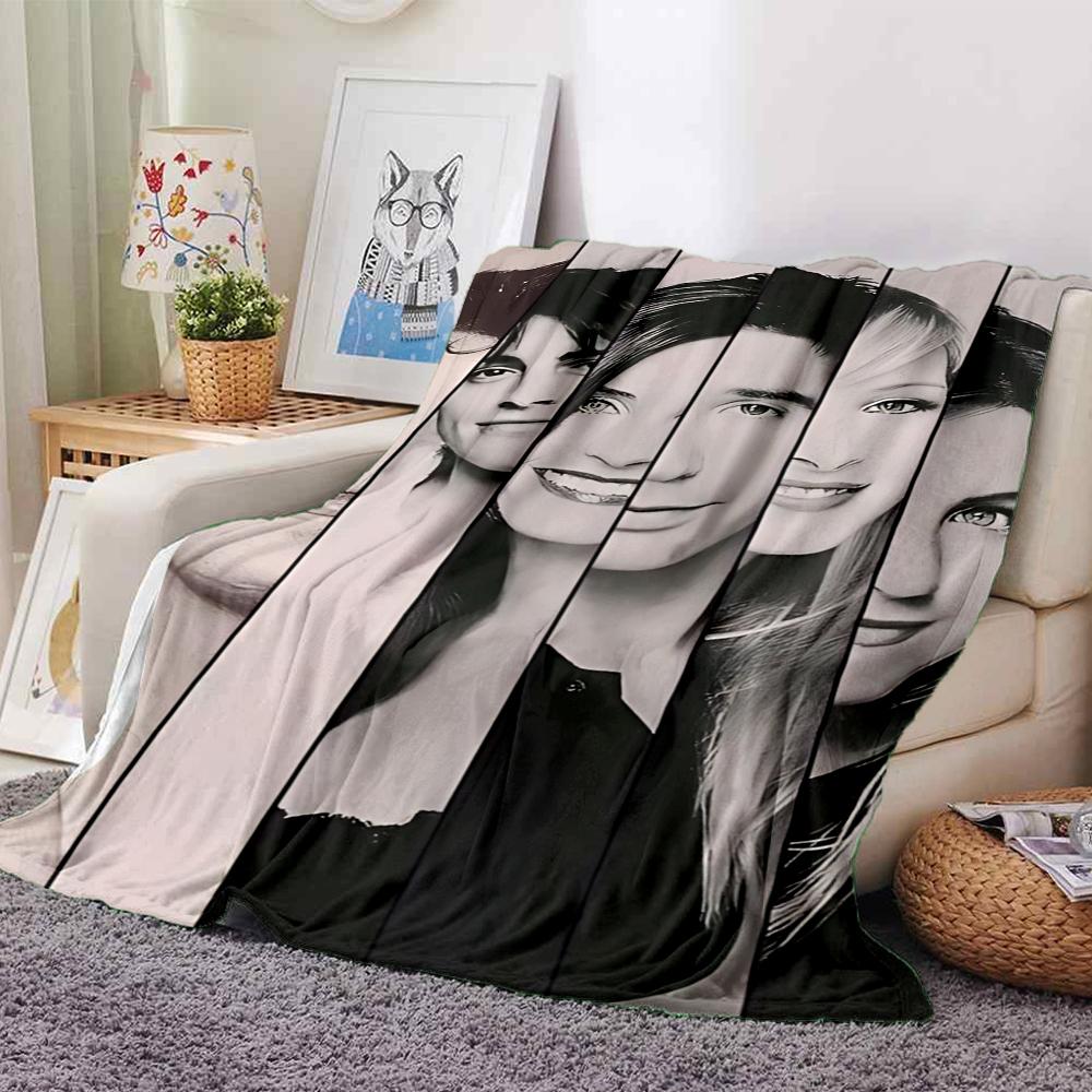 Facial Expressions Black White Blanket Soft Throw Blanket For Home Bedroom Bed Sofa Travel Office Solid Christmas Blanket