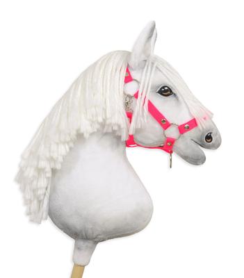 Hobby Horse A3 Adjustable Horse Halter - Neon Pink