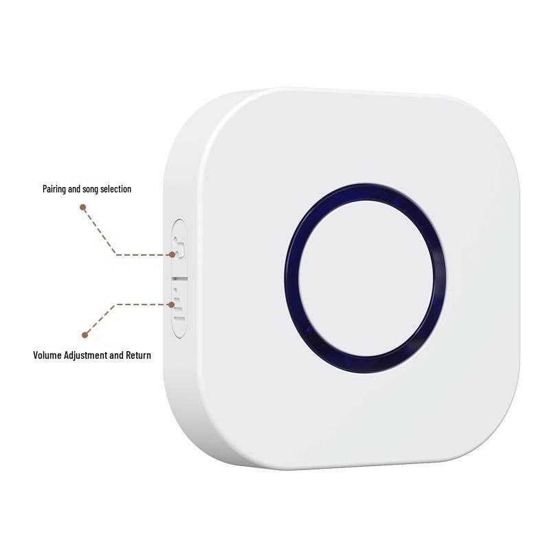 38-Ringtone Wireless Doorbell with Long-Distance Pager & Remote Control