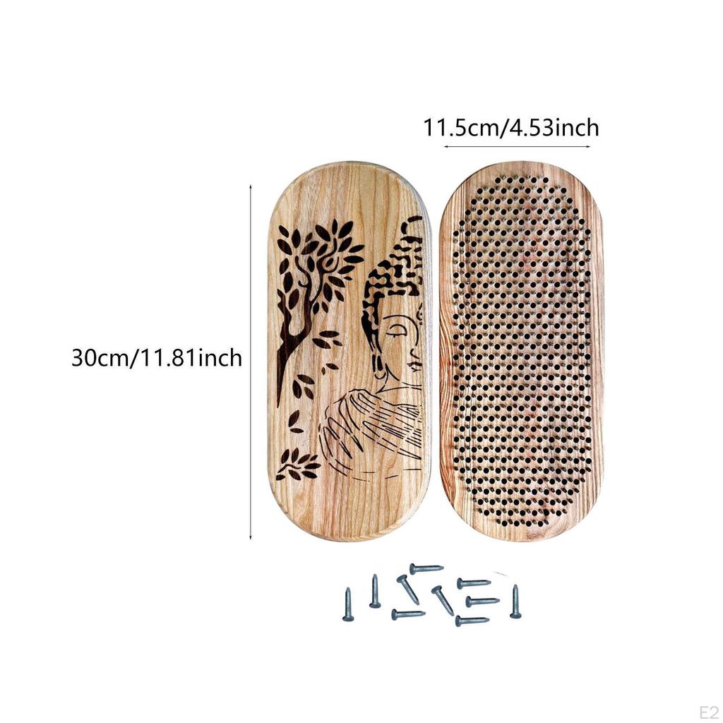 Sadhu Board Wooden Yoga Acupressure Relaxation Home Gym Portable Gift Beginners Nail